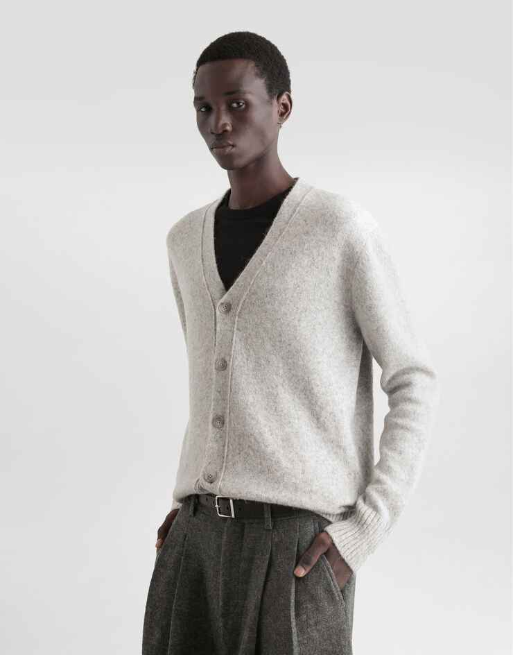 Dolce & Gabbana Cardigan with buttons Grey GXV76TJFMIM