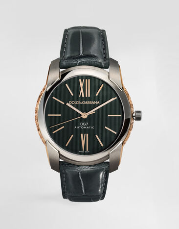 Dolce & Gabbana DG7 ウォッチ スチール エングレイブドゴールドサイド グレー WWEE1MWWS12