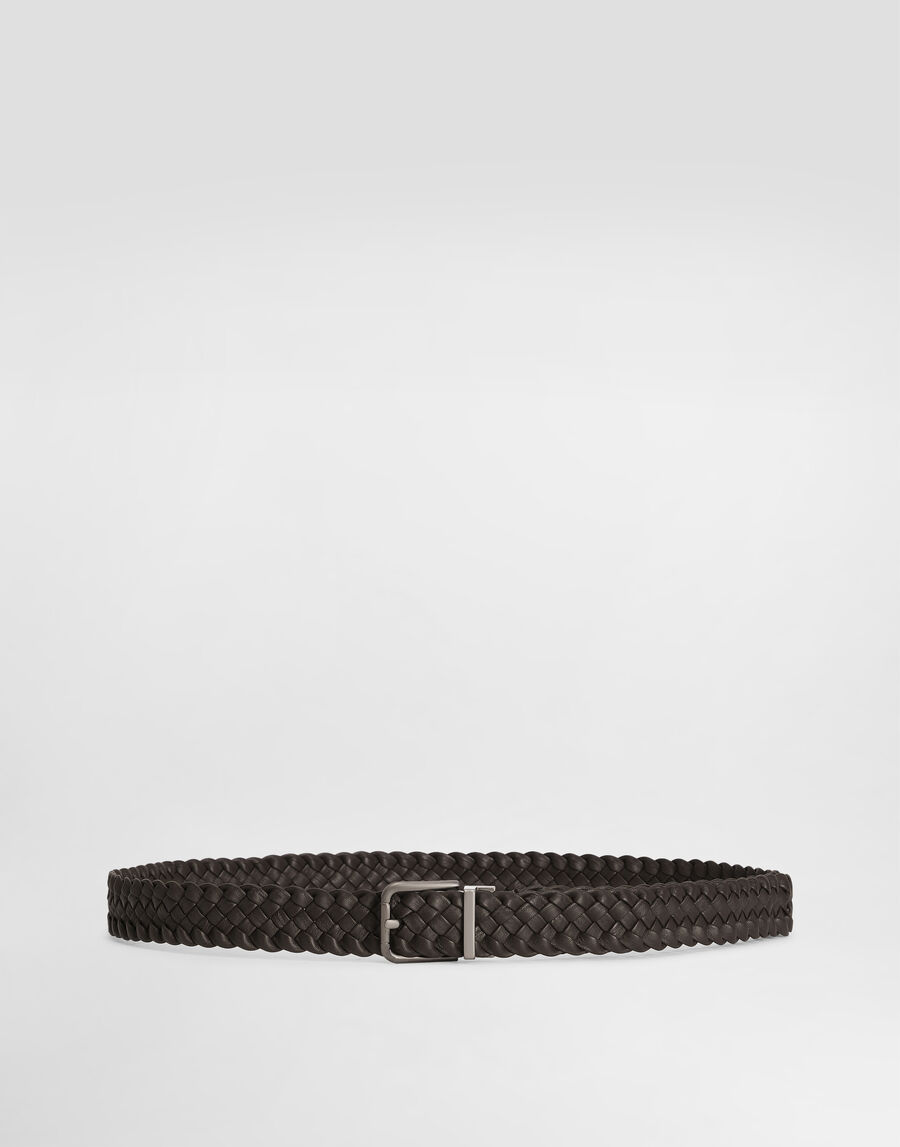 Woven goatskin belt