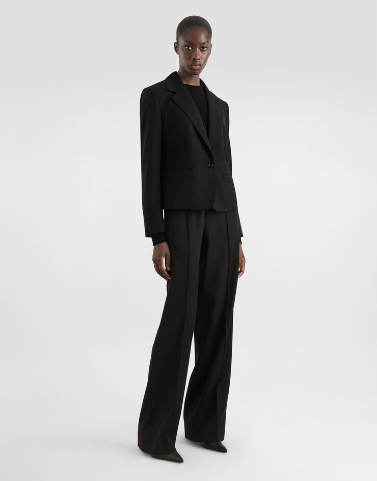 Dolce & Gabbana Bi-stretch sallia jacket Black F29NGTFUBGC