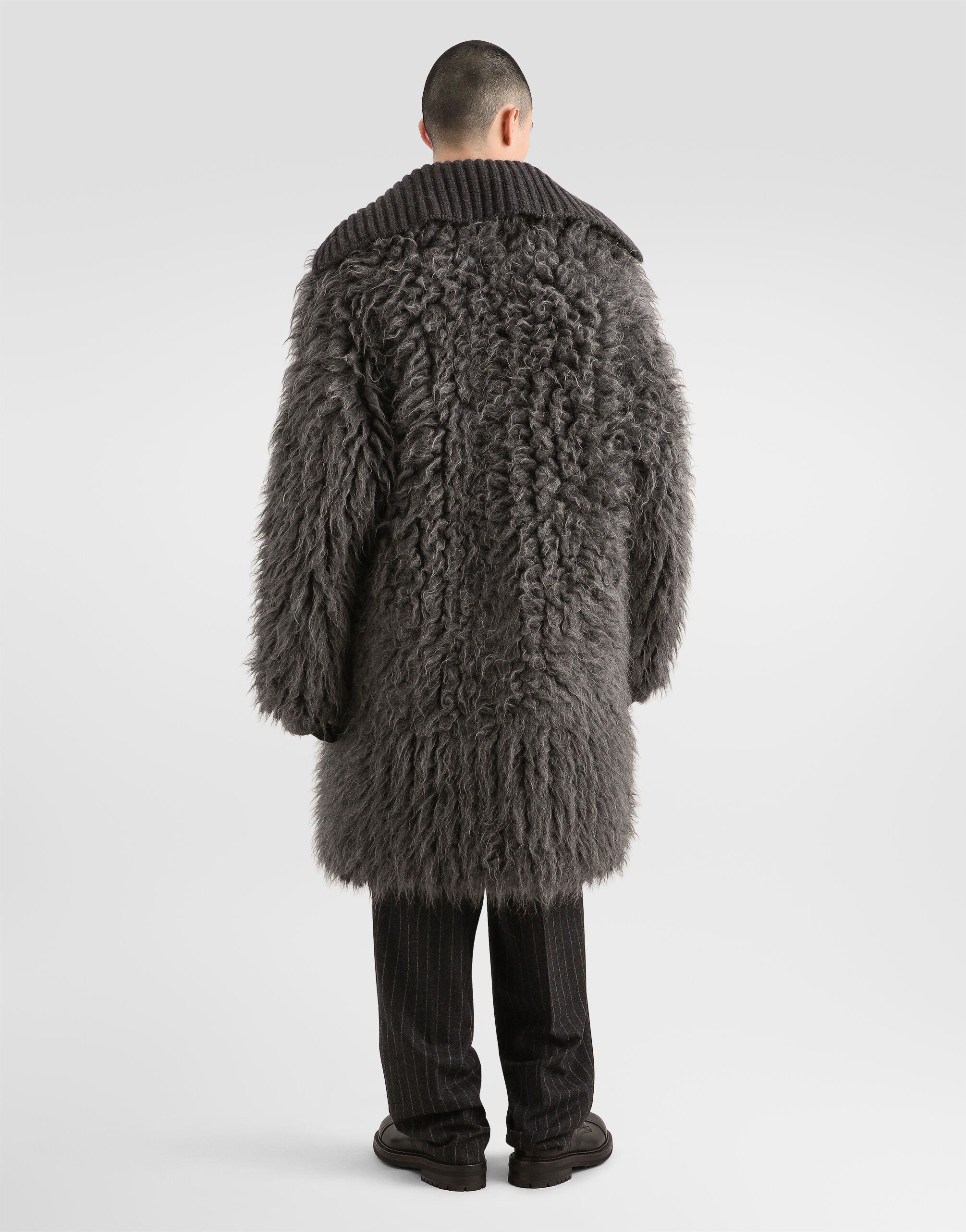 Fur-effect mohair cardigan - thumbnail 3