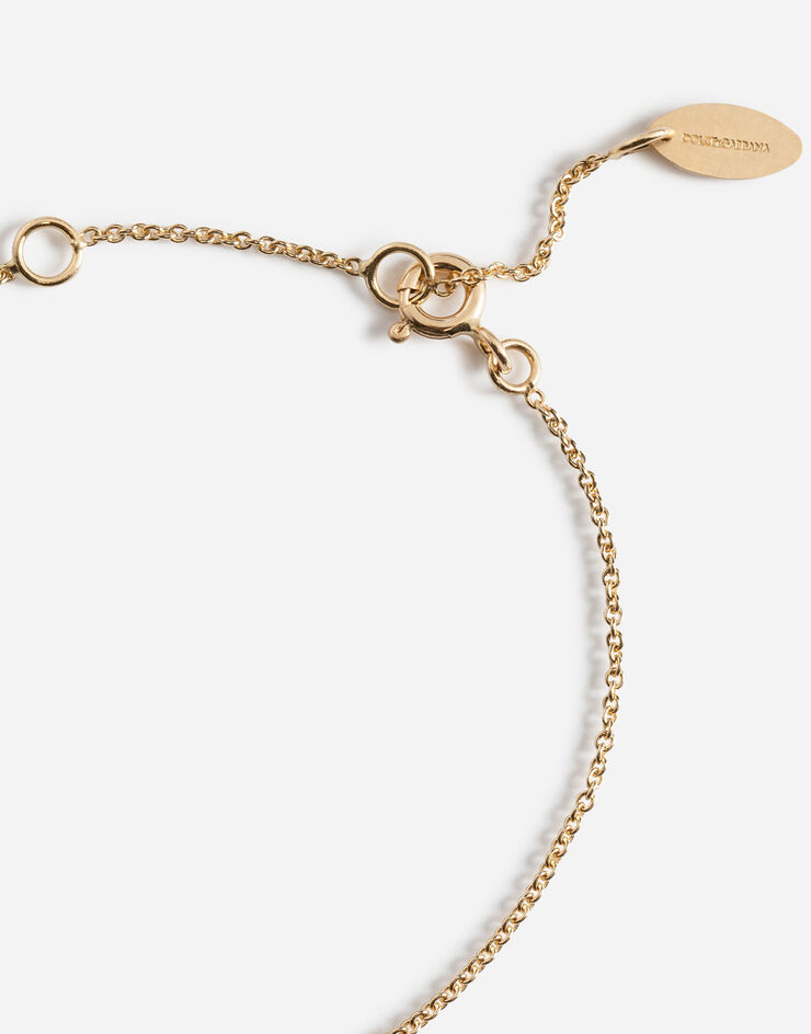 Dolce & Gabbana Pulsera con medalla de la virgen Dorado WBEJ2GW0001