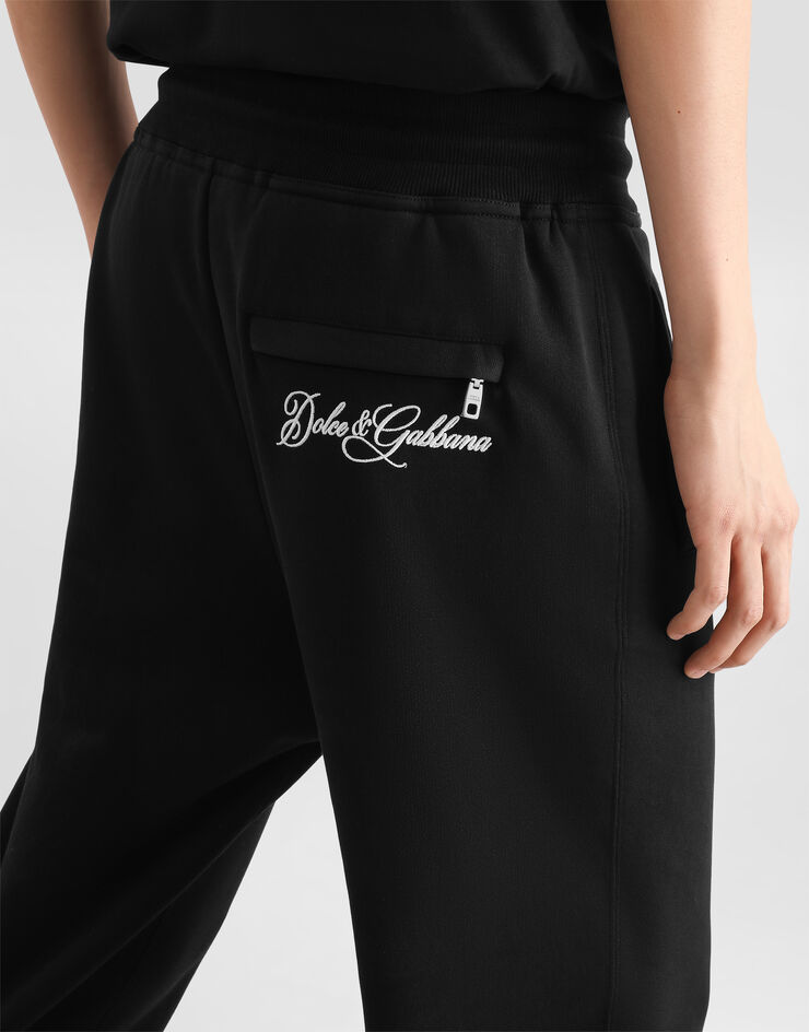 Dolce & Gabbana Cotton jogging trousers Black GVS2HZG7P9M