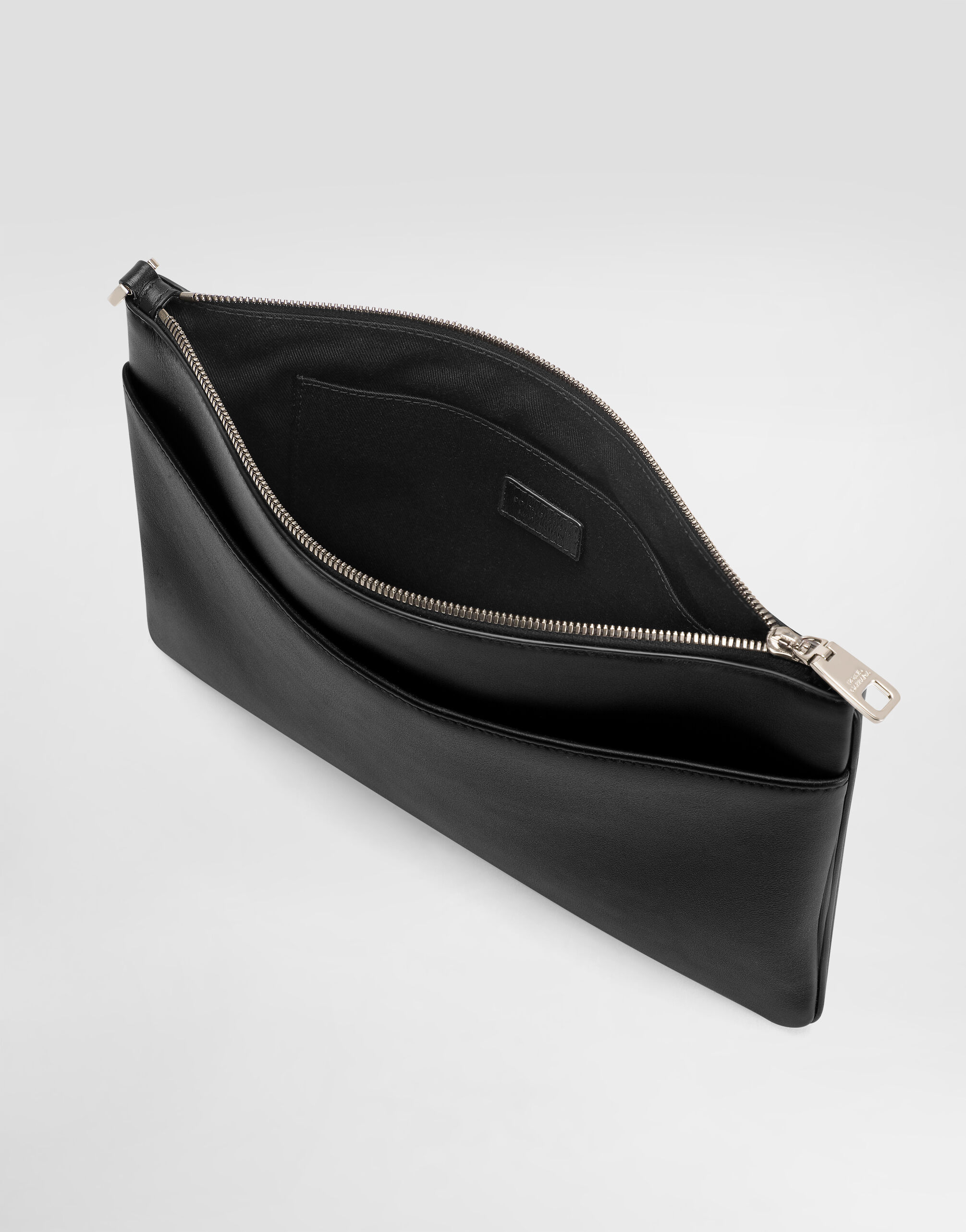 Blackのメンズ Calfskin necessaire | Dolce&Gabbana®