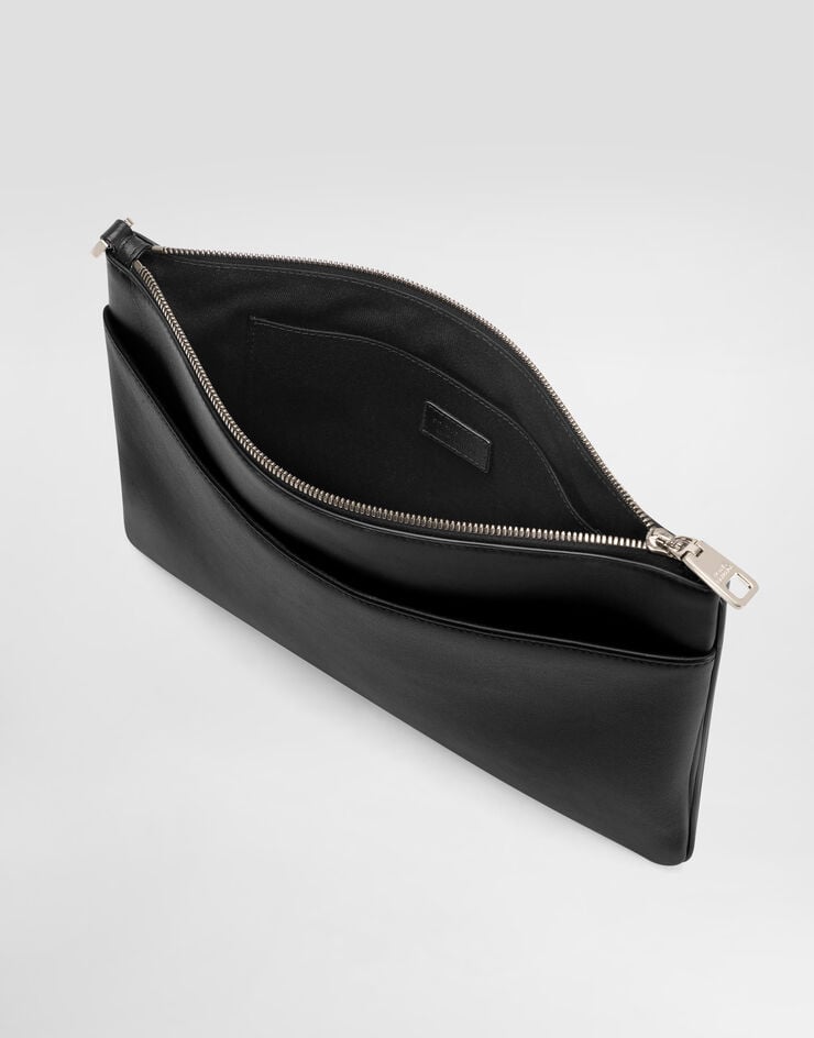 Dolce & Gabbana Calfskin necessaire Black BP3294AV956