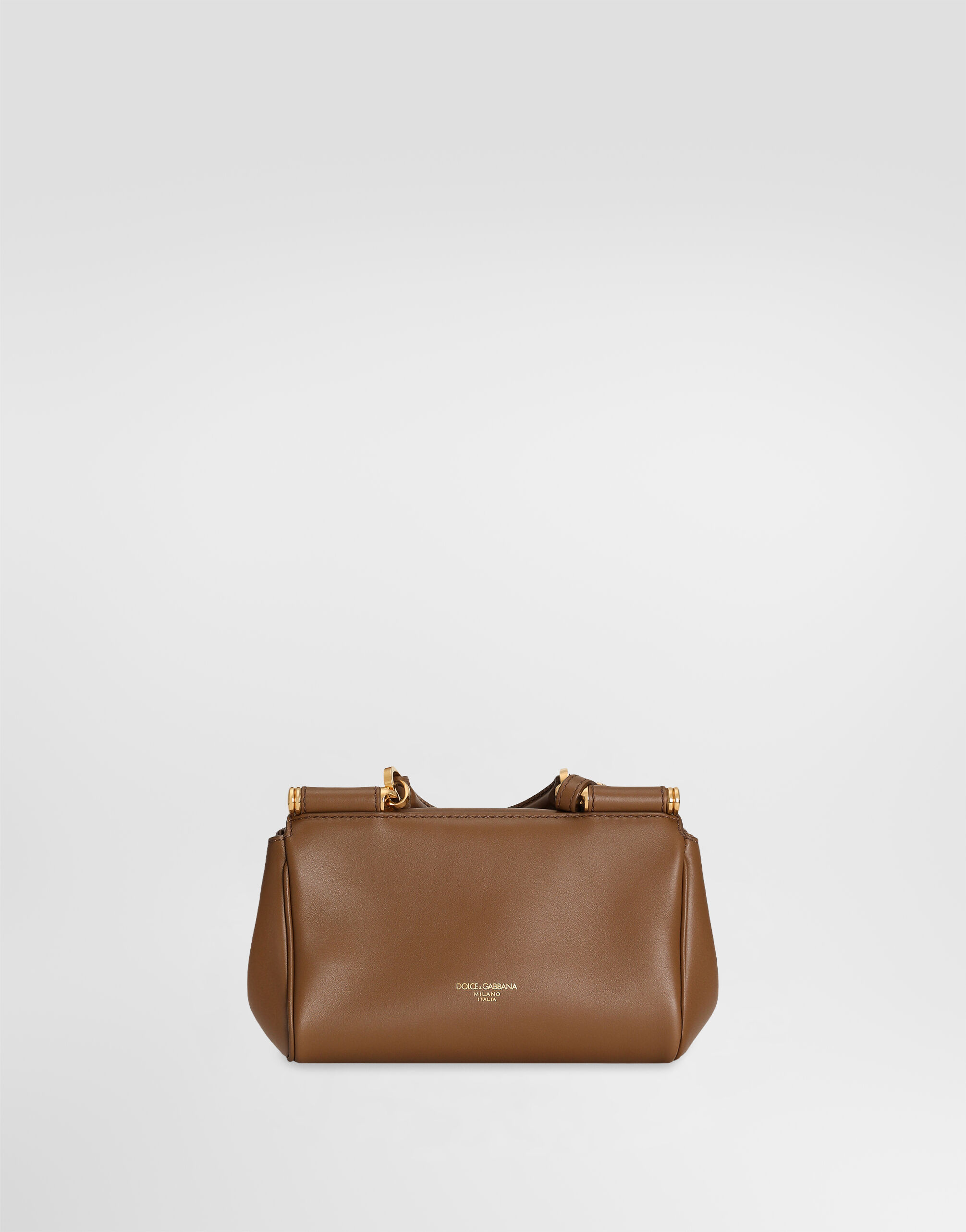 Mini My Sicily handbag in plongé calfskin in Brown for Women