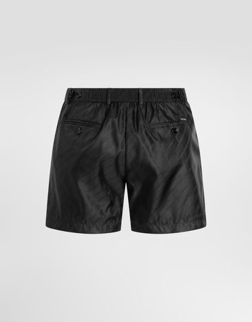 Dolce & Gabbana Bade-Boxershorts aus logojacquard  M4E68TFJSDF