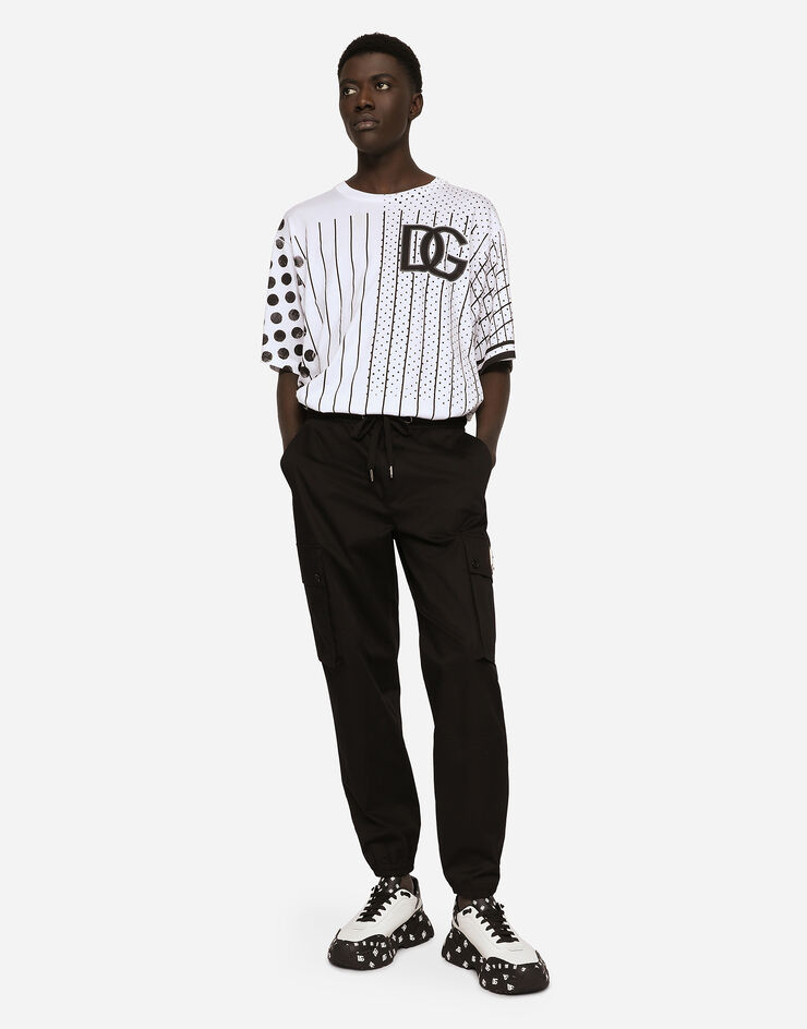 Dolce & Gabbana Stretch cotton cargo pants Black GVCYHTFUFJR