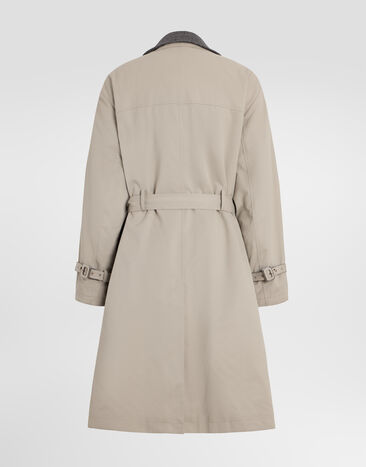 Dolce & Gabbana Double-breasted padded trench coat Beige G060VTFUS32