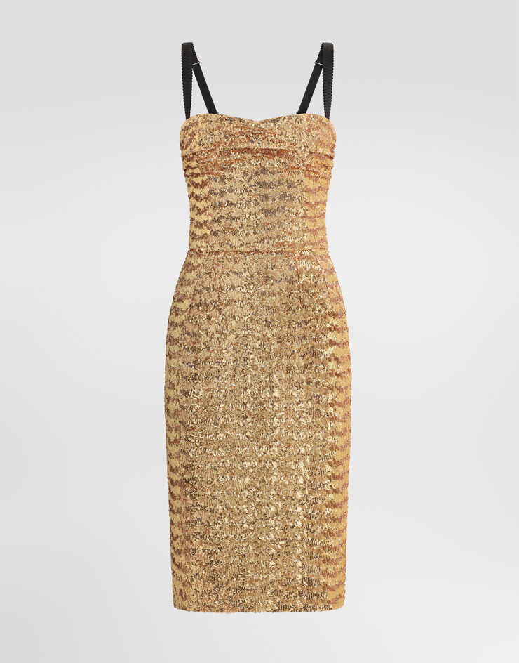 Dolce & Gabbana Sequin dress Dolce & Gabbana Sequin dress Gold F621YTFLM7Q