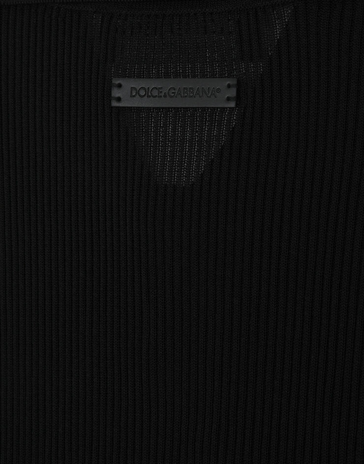 Dolce & Gabbana 비스코스 립 폴로 셔츠 블랙 GXS66TJFMW8