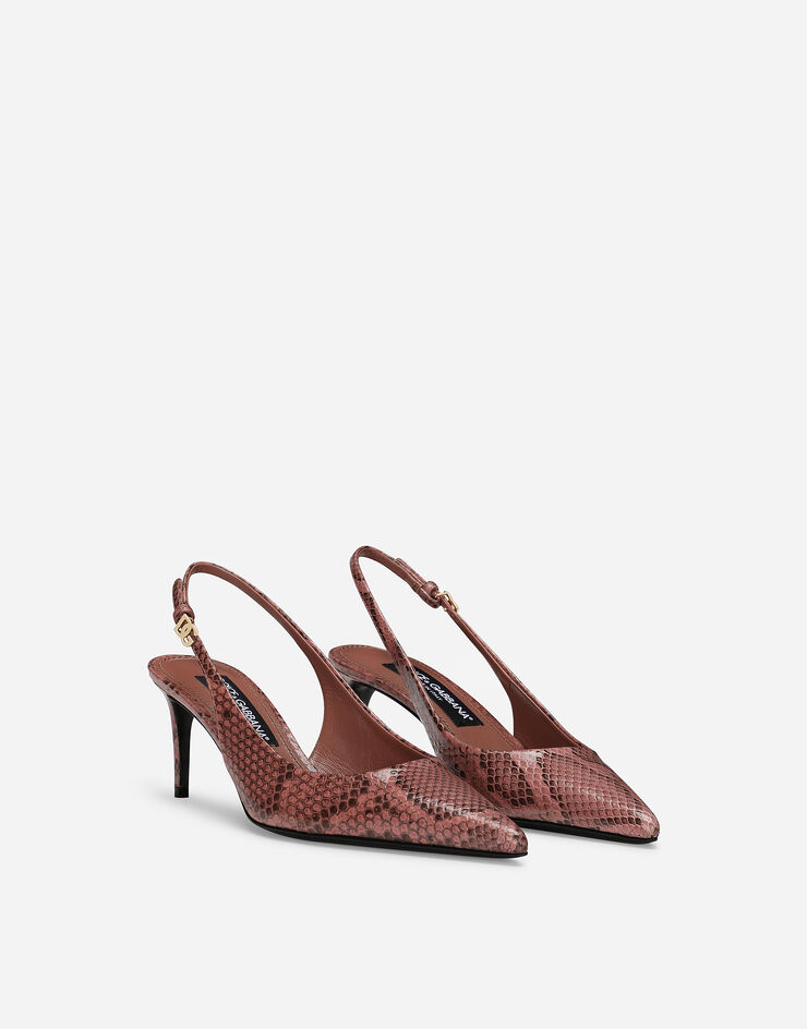 Dolce & Gabbana Python skin slingbacks Pink CG0773A2111