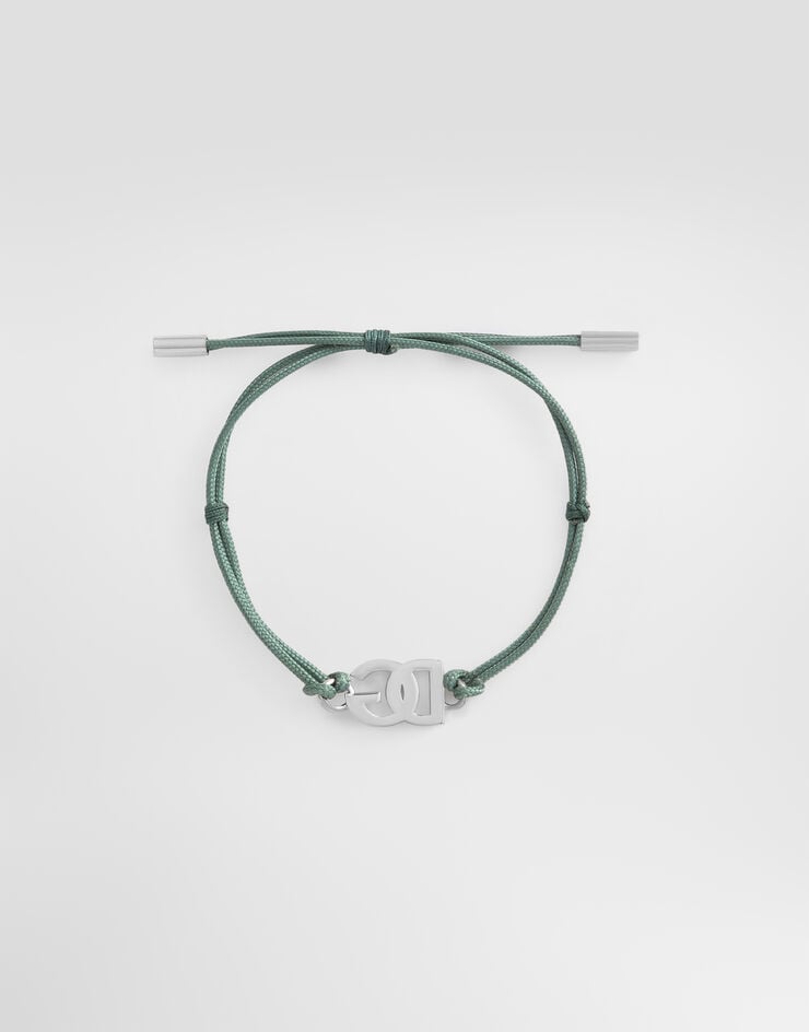 Dolce & Gabbana Cord bracelet with DG logo Dolce & Gabbana Cord bracelet with DG logo Green WBP5L1W1111