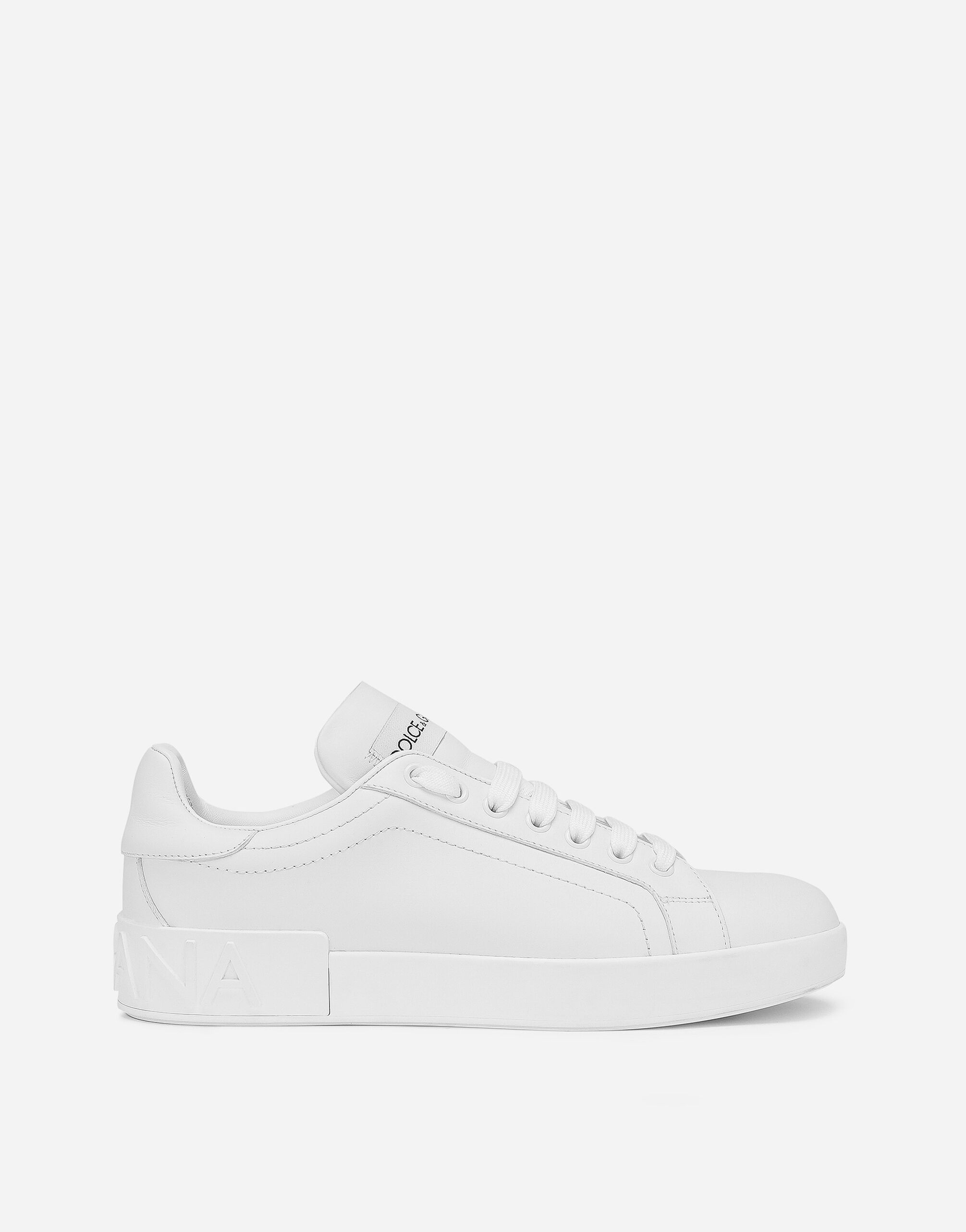 Dolce & Gabbana Sneakers Portofino en cuir de veau Imprimé F6ZT0THS5M3