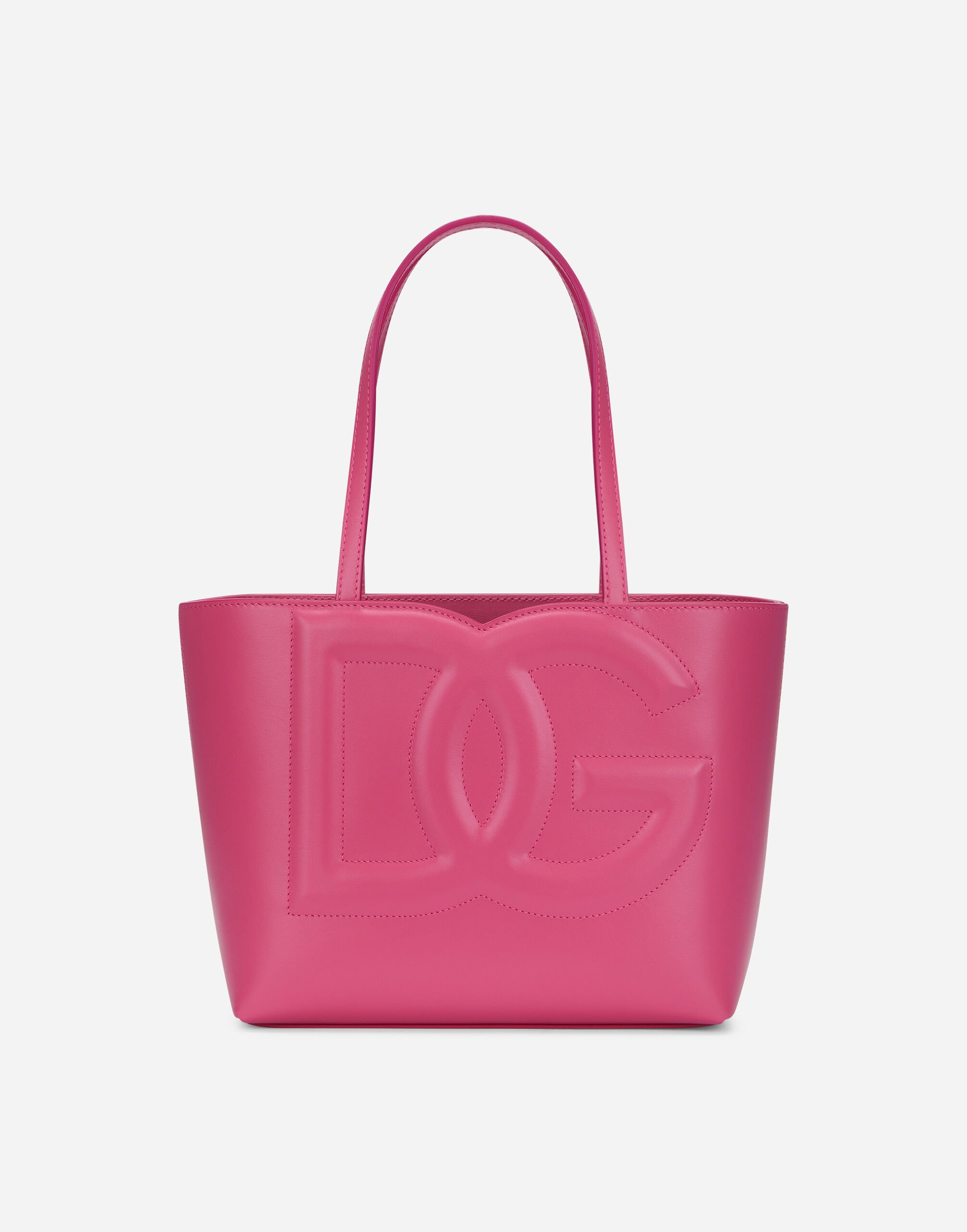 Dolce & Gabbana Small calfskin DG Logo Bag shopper Pink BB7287AS204