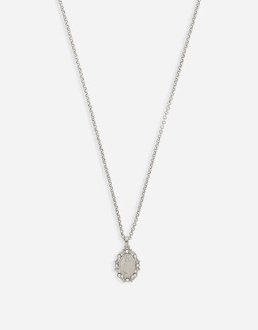 Dolce & Gabbana Pendant necklace with crystals Silver WNN7S5W1111