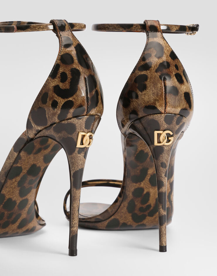 Dolce & Gabbana Leo-print calfskin sandals Print CR1339AM568