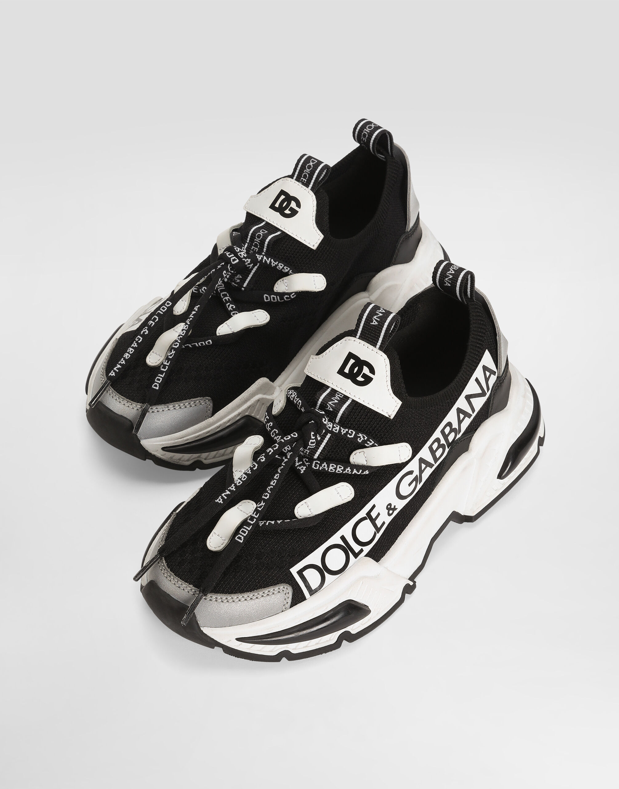 Knit Airmaster sneakers with Dolce&Gabbana logo in Multicolor for