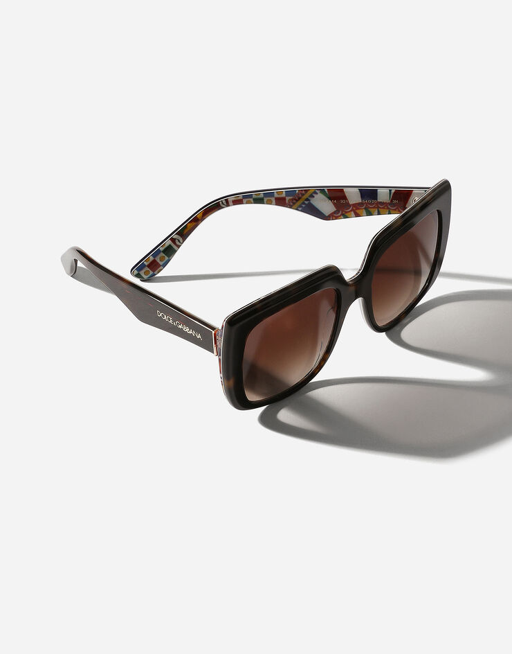 Dolce & Gabbana New print sunglasses Schwarz auf Leoprint VG4414VP713