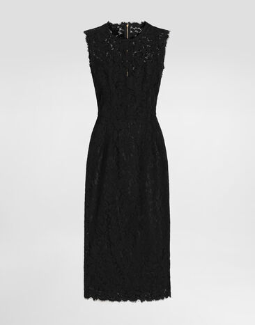 Dolce & Gabbana Cordonetto lace dress Black F6H0ZTHLMTB