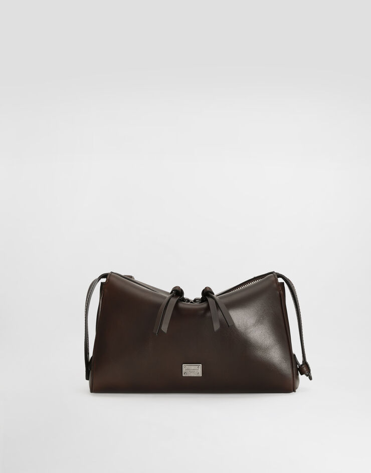 Dolce & Gabbana Vittoria tempesta calfskin bag Brown BM2049AU994