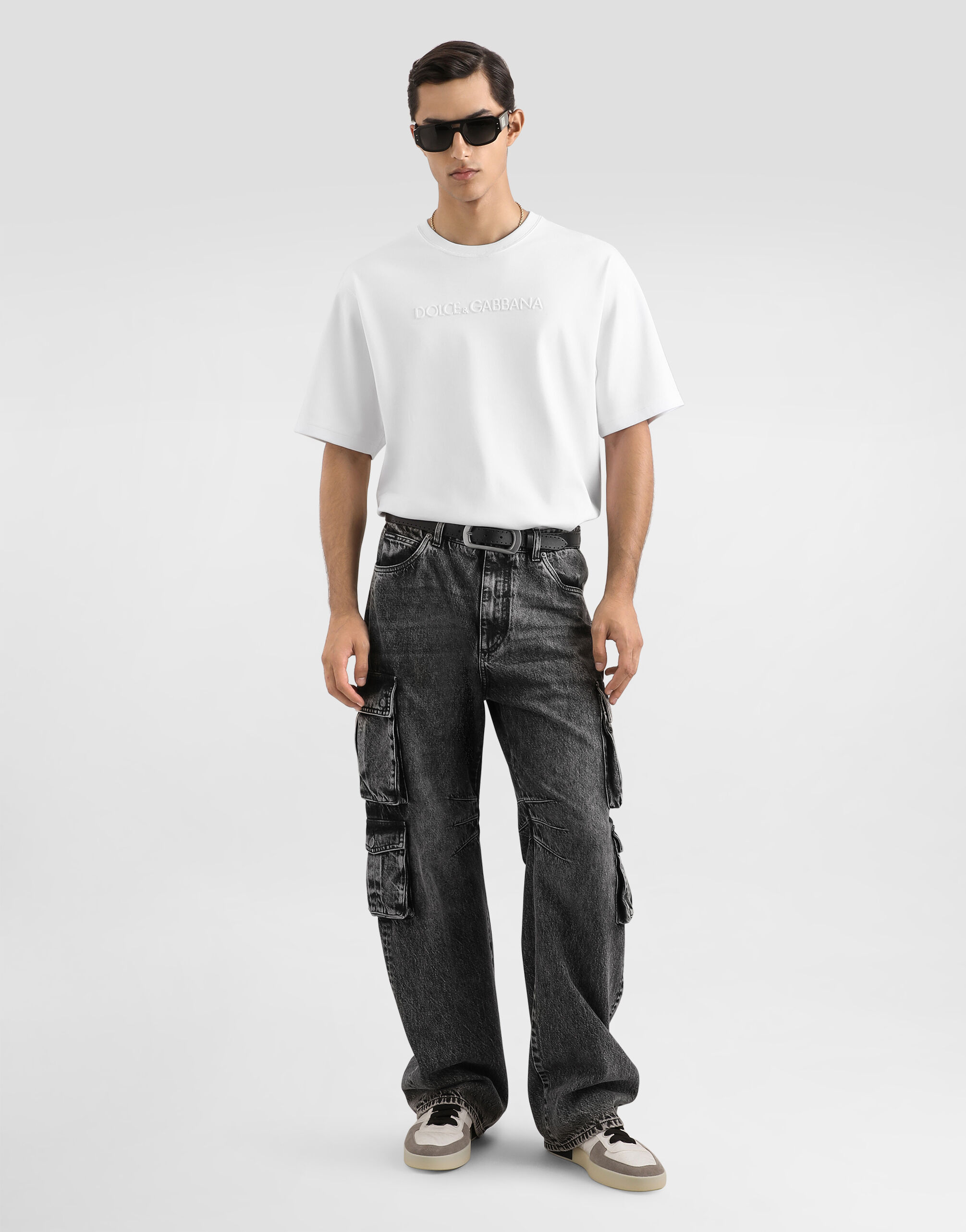 Cotton t-shirt in White for Men | Dolce&Gabbana®