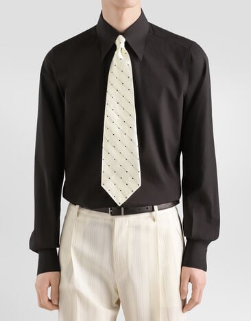 Dolce & Gabbana Polka dot jacquard tie  GT160EG0JTB
