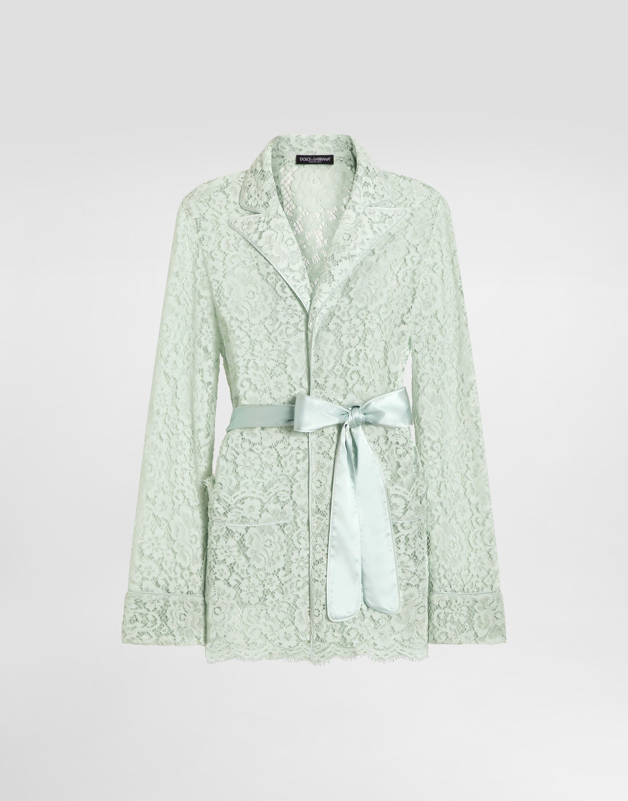 Lace vanity shirt in Green for Women | Dolce&Gabbana® US