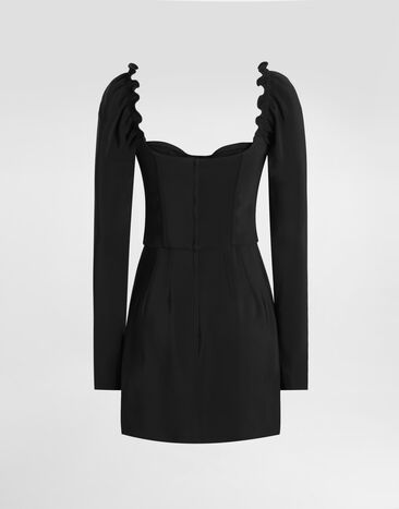 Dolce & Gabbana Short cady dress Black F60HVTFUIAH