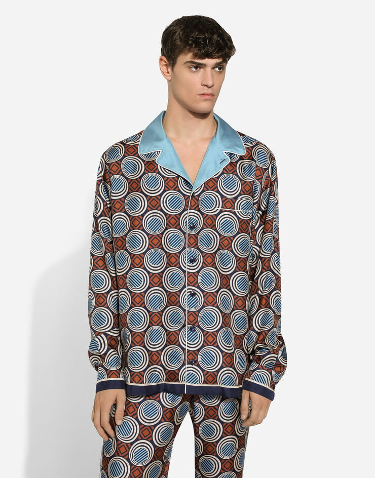 Dolce & Gabbana Printed silk shirt Print G5IF1THI1Q9