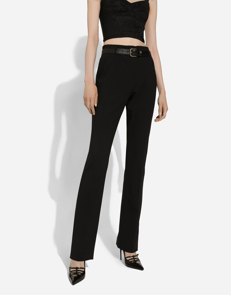 Dolce & Gabbana Pantaloni in cady Nero FTC03TFURBG