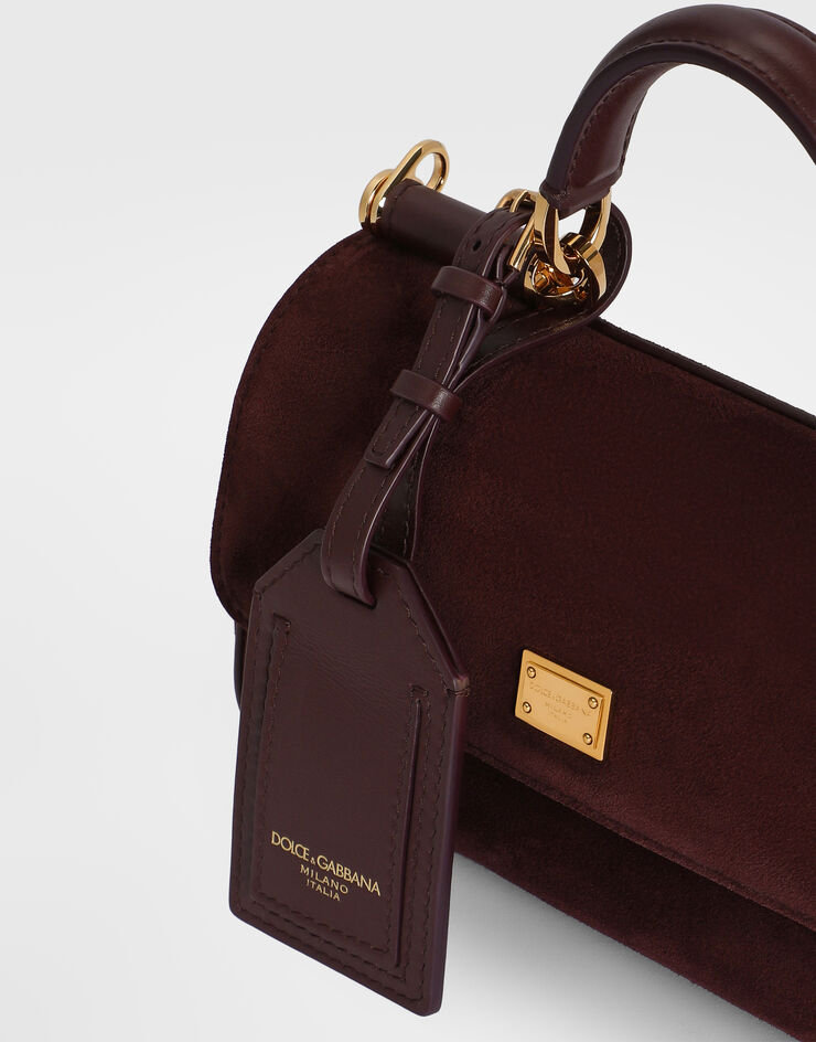 Dolce & Gabbana Mini My Sicily handbag in split leather Dolce & Gabbana Mini My Sicily handbag in split leather Bordeaux BB7864BO903