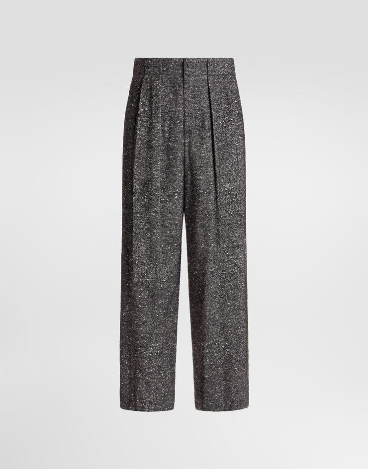 Dolce & Gabbana Textured wool blend trousers Dolce & Gabbana Textured wool blend trousers Multicolor GP16HTFCZAM