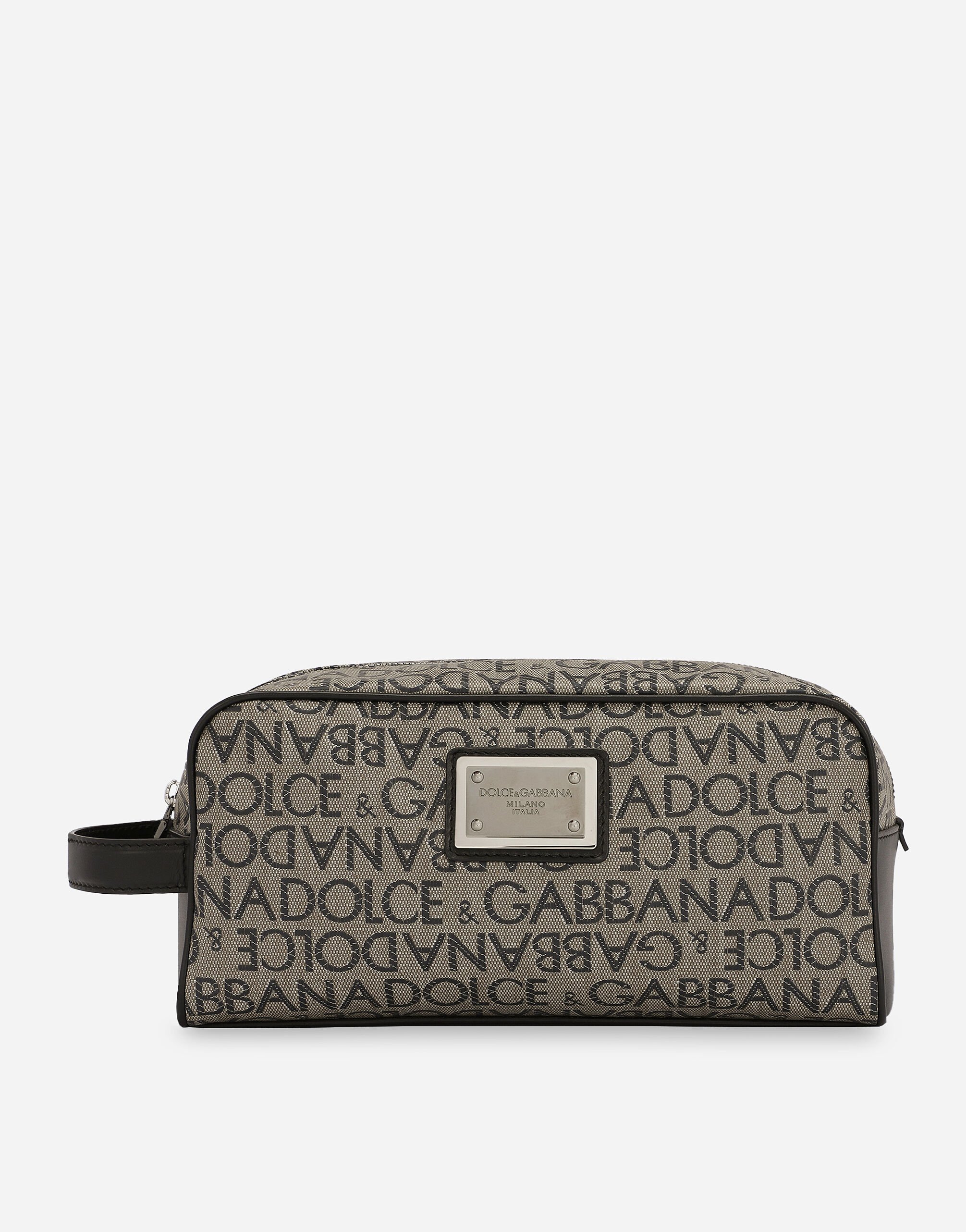 Dolce & Gabbana Coated jacquard toiletry bag Print GQ260EHI1Q3