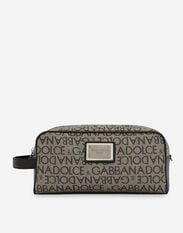 Dolce & Gabbana Coated jacquard toiletry bag Multicolor BP0330AG256