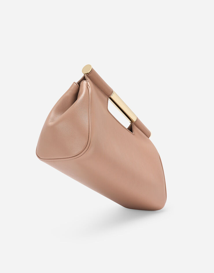 Dolce & Gabbana حقيبة يد كلاتش سيسيلي متوسطة بيج BB7612AN767