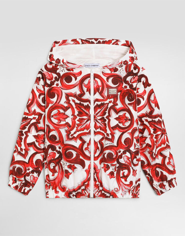 Dolce & Gabbana Majolica-print canvas windbreaker Dolce & Gabbana Majolica-print canvas windbreaker Multicolor L4JC38FIM8P