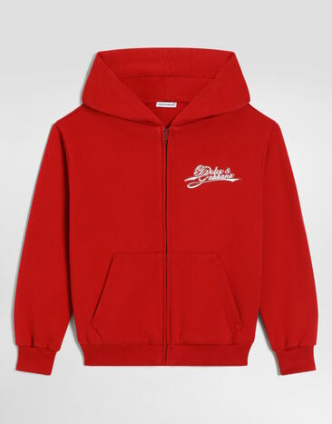Dolce & Gabbana Hoodie with logo Red L4JWNTG7P4X