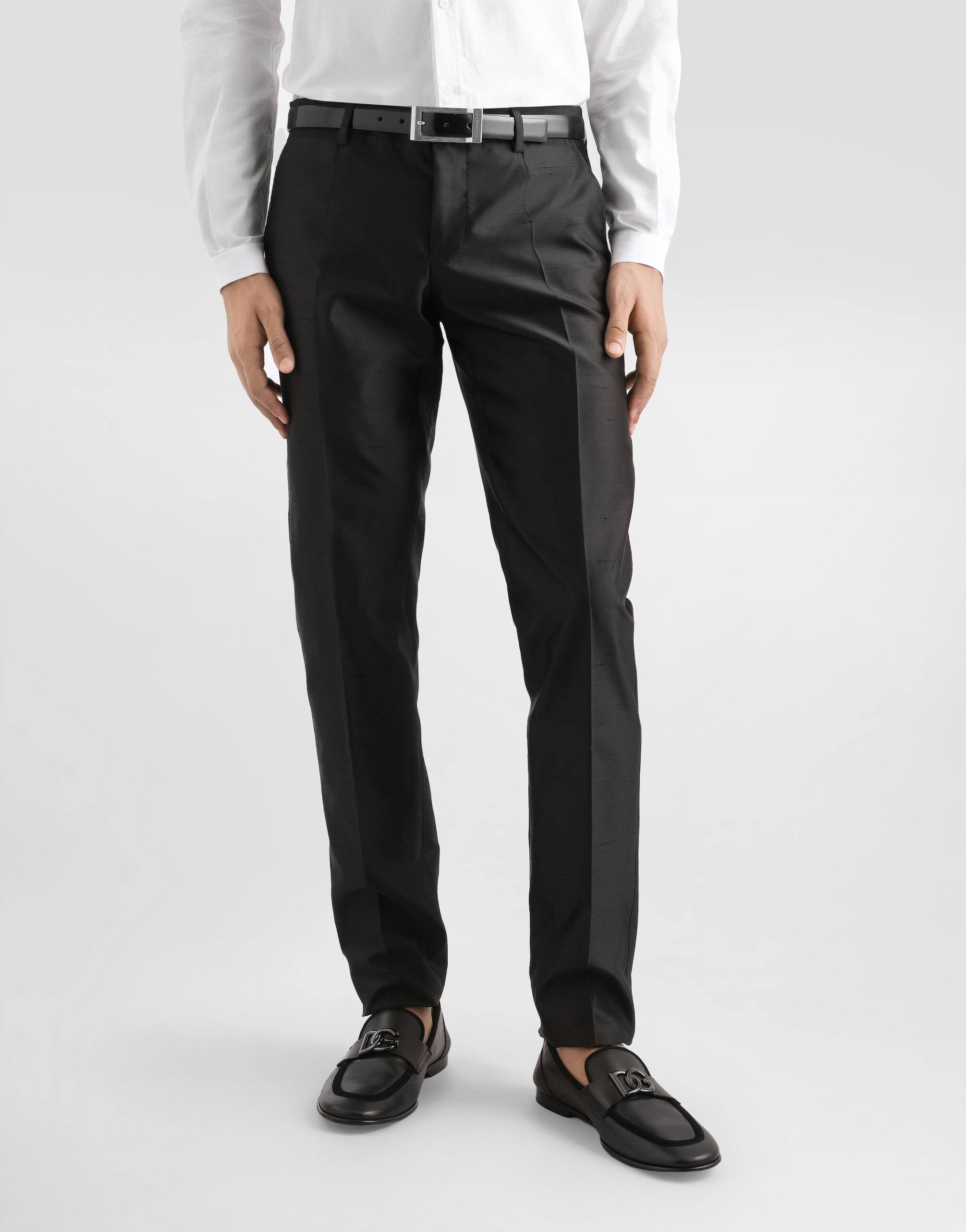 Dolce & Gabbana スーツセット ブラックのメンズ スーツ シチリアフィット ストレッチウール