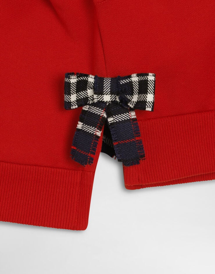 Dolce & Gabbana Cotton sweatshirt with bows  L5JWBSG7P6W