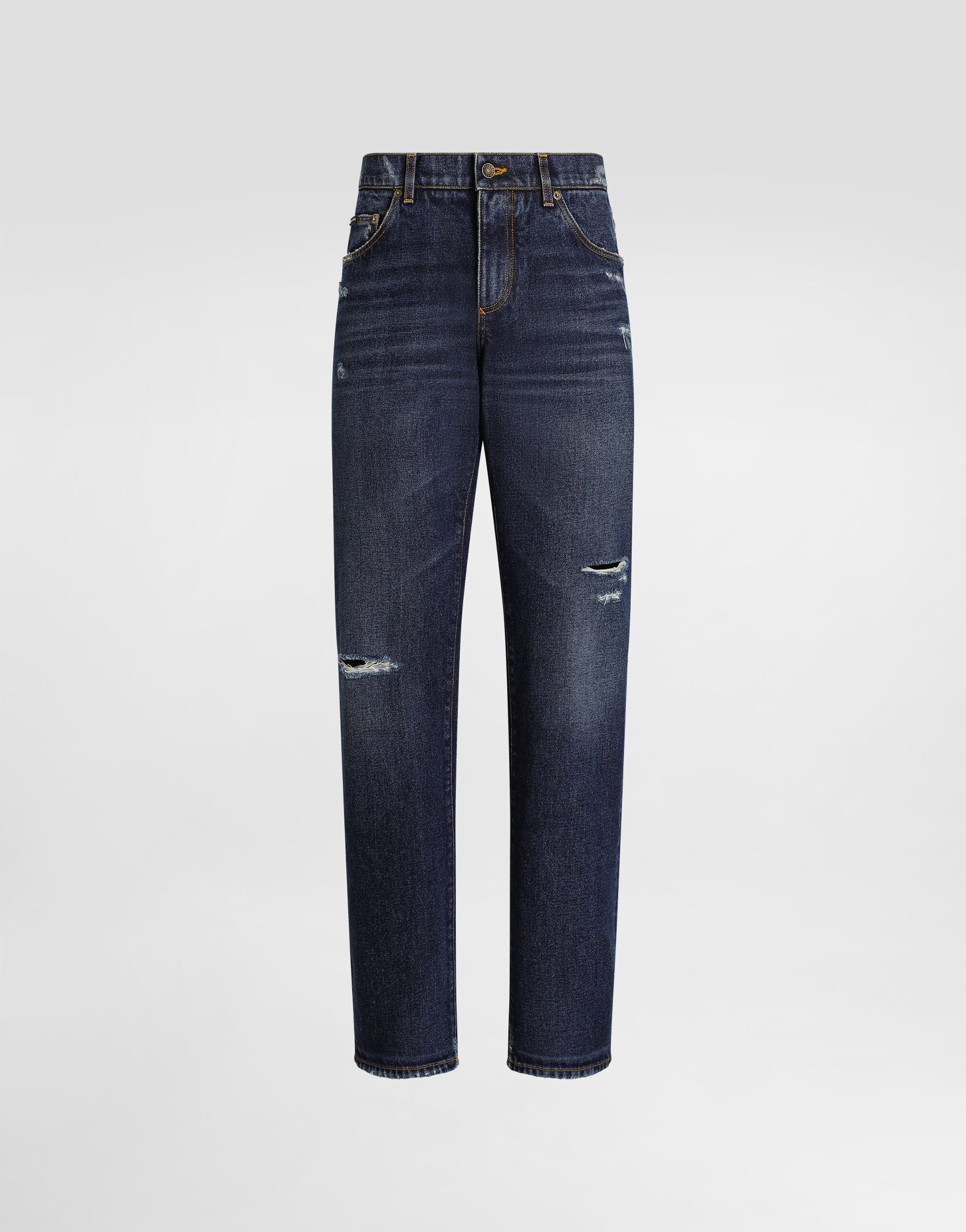 DOLCE&GABBANA  5ポケットデニム マルチカラーのウィメンズ 5-pocket ripped denim jeans