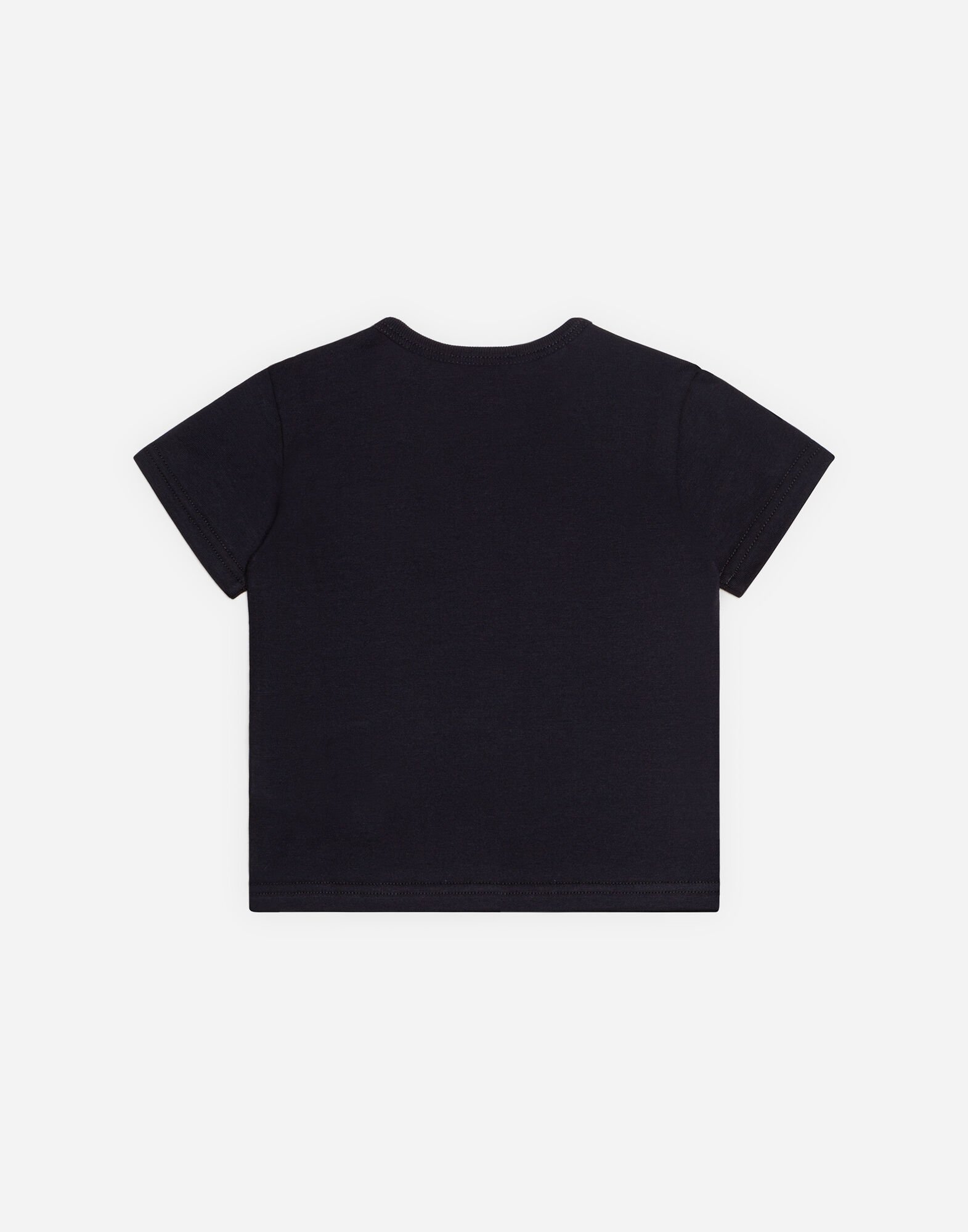 ブルーのボーイズ Tシャツ ジャージー ロゴプレート