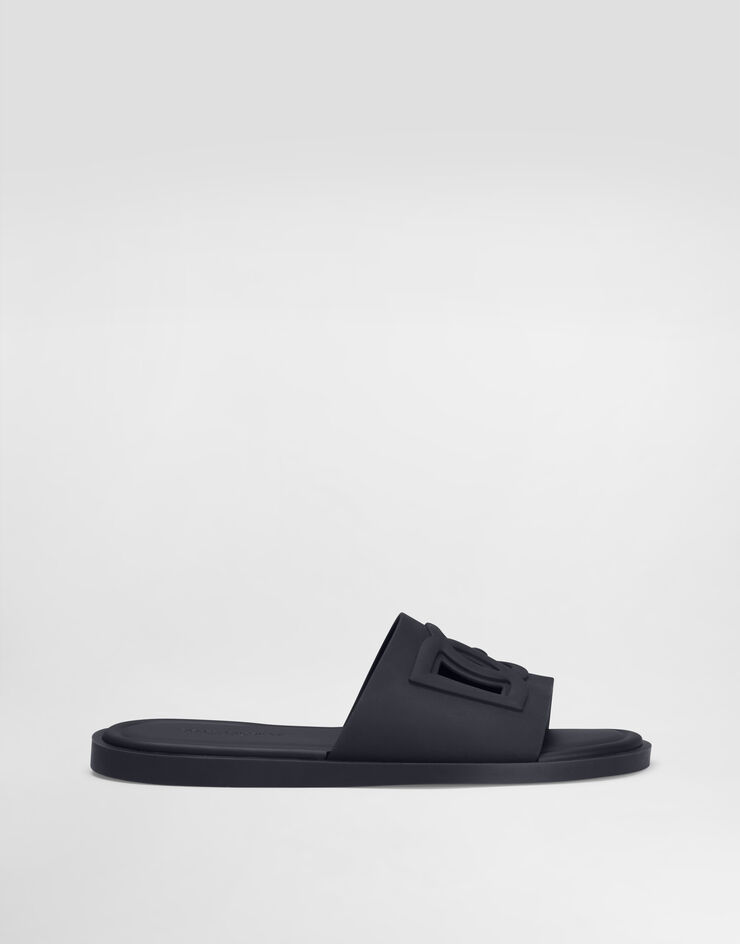 Dolce & Gabbana Rubber beachwear sliders Blue CS2215AN994