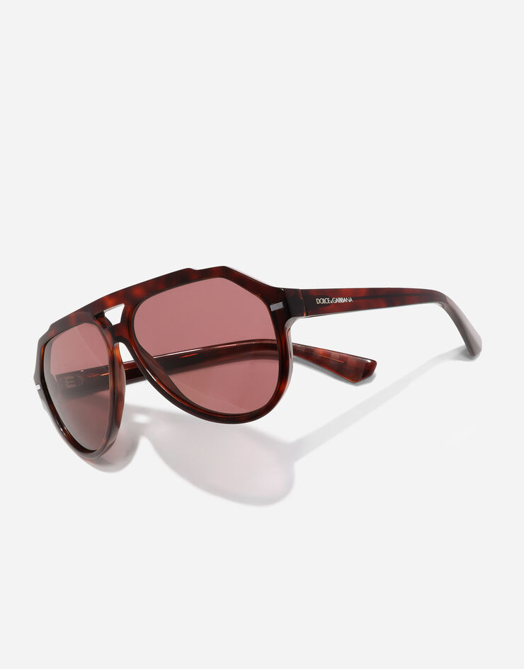 Dolce & Gabbana نظارة شمسية بانانو أحمر هافان VG4452VP869