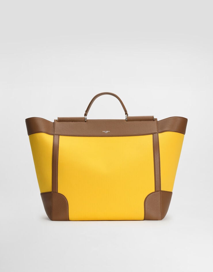 Dolce & Gabbana Sicily handbag in canvas and leather Multicolor BM2478B0368