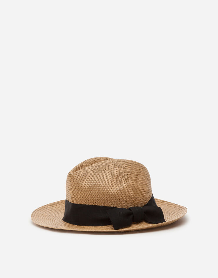 Dolce & Gabbana Panama hat in paper yarn Dolce & Gabbana Panama hat in paper yarn BEIGE GH640AG3UAJ