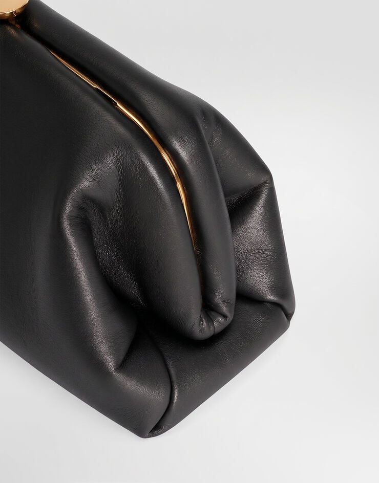 Dolce & Gabbana حقيبة يد Grandma mini من جلد نابا plongé أسود BB7993BF984