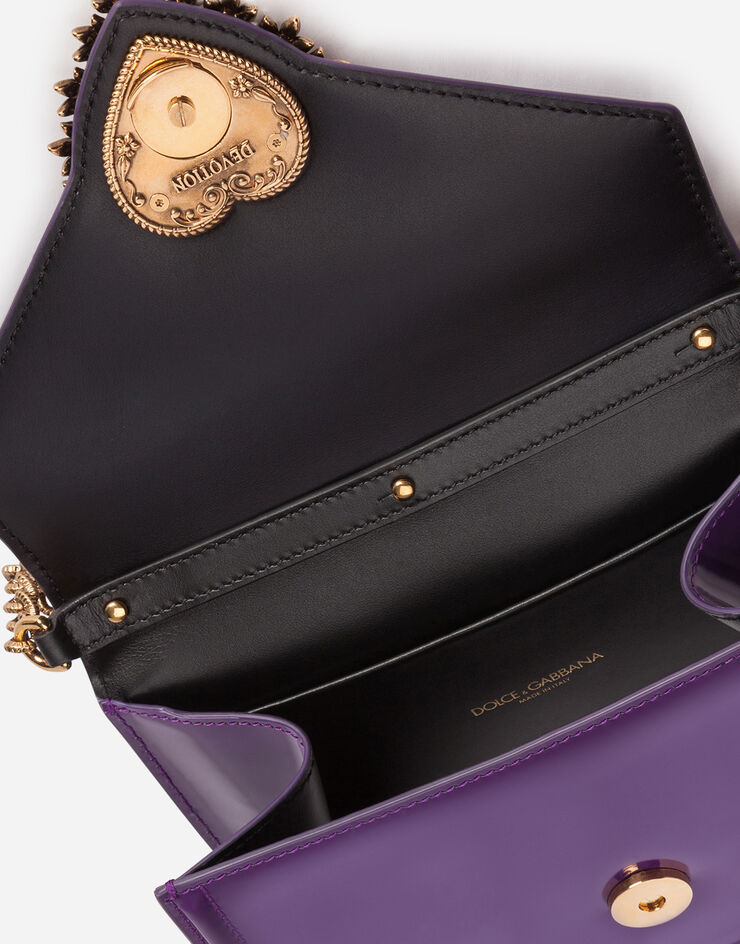 Dolce & Gabbana Small Devotion bag in calfskin VIOLA BB6711A1037
