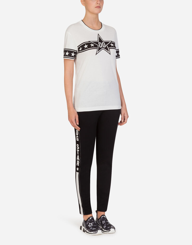 Dolce & Gabbana MILLENNIALS STAR PRINT JERSEY T-SHIRT NATA F8L91TFI7K9