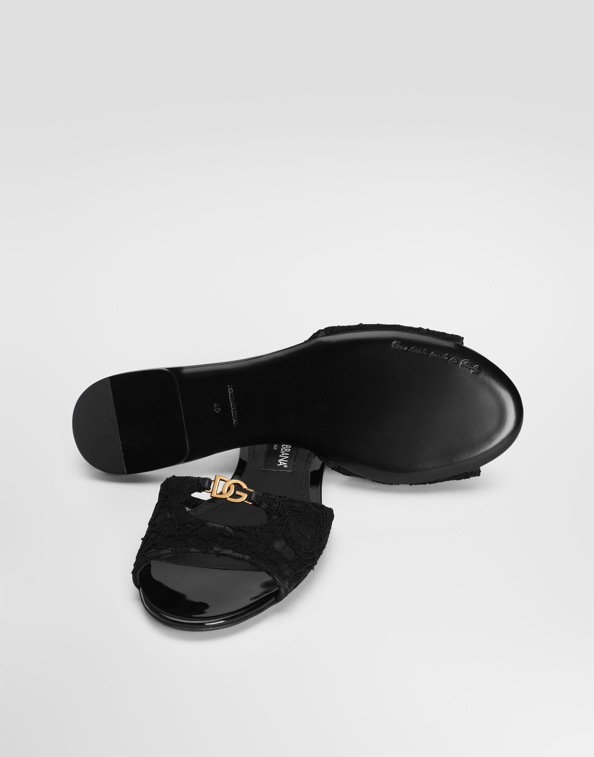 CIABATTA FLAT in Black for Women | Dolce&Gabbana® US